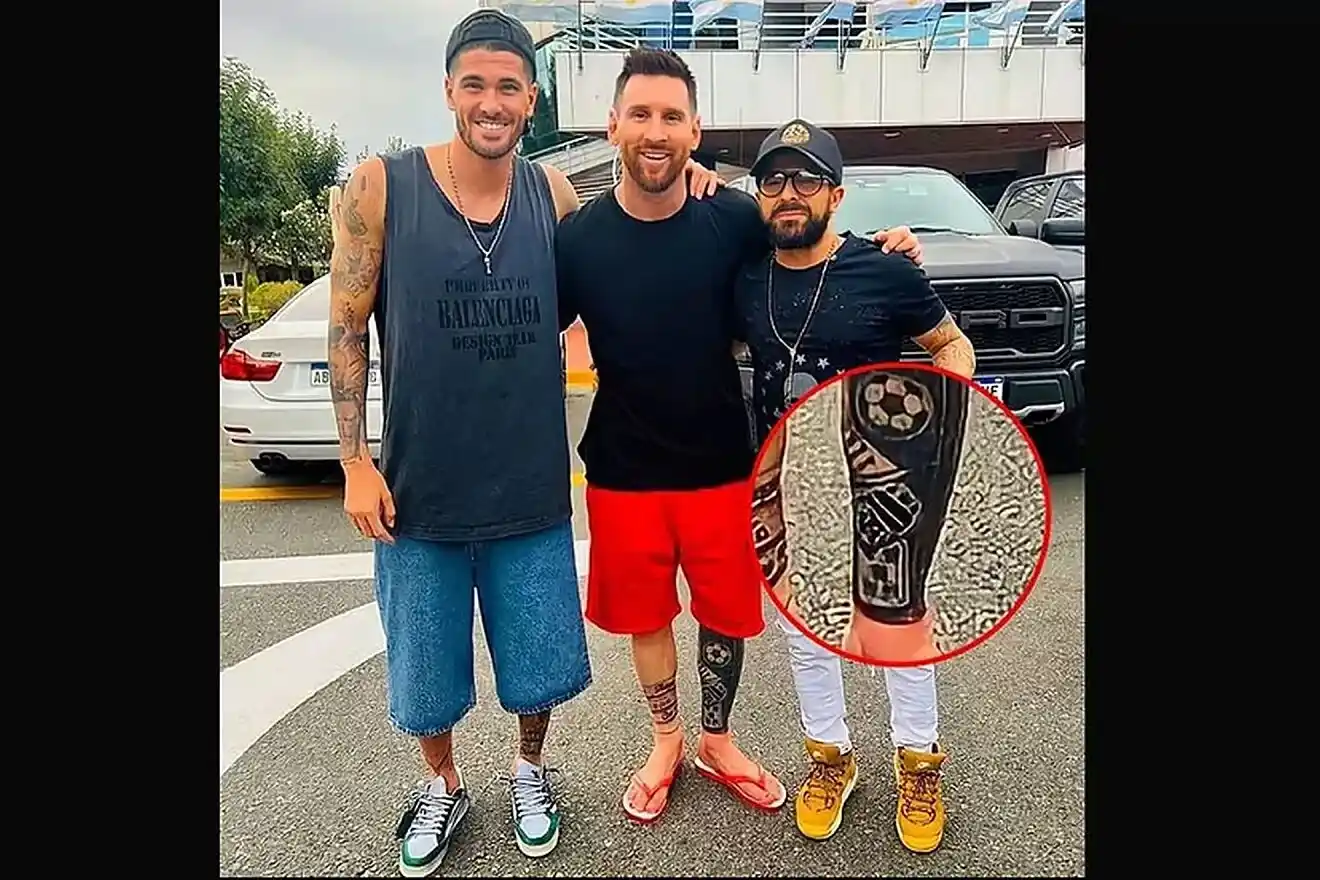 hình xăm mới của Messi