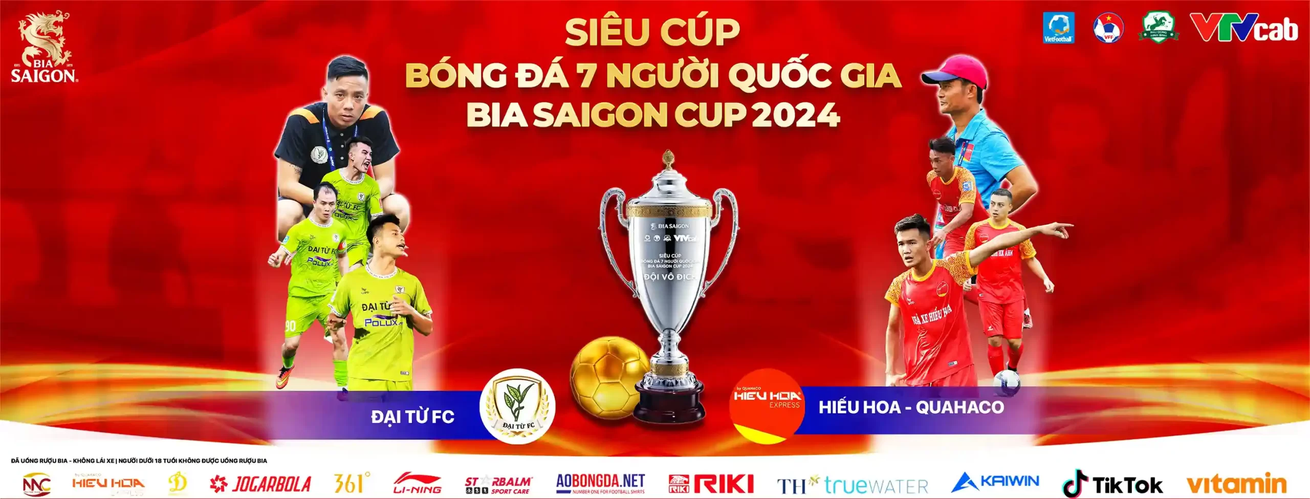 Khởi tranh Siêu Cúp bóng đá 7 người Quốc gia Bia Saigon Cup 2024