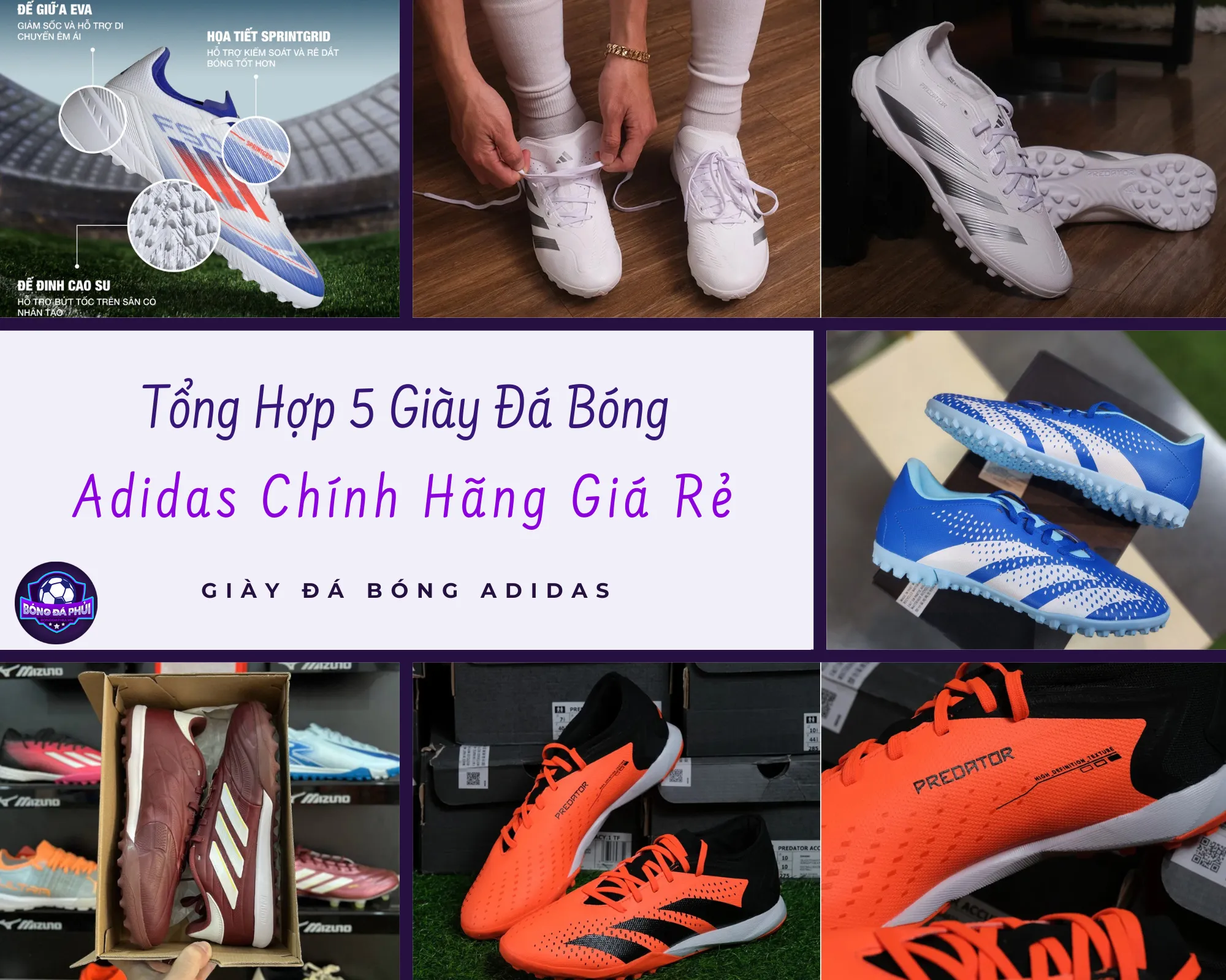 Giày Đá Bóng Adidas Chính Hãng Giá Rẻ